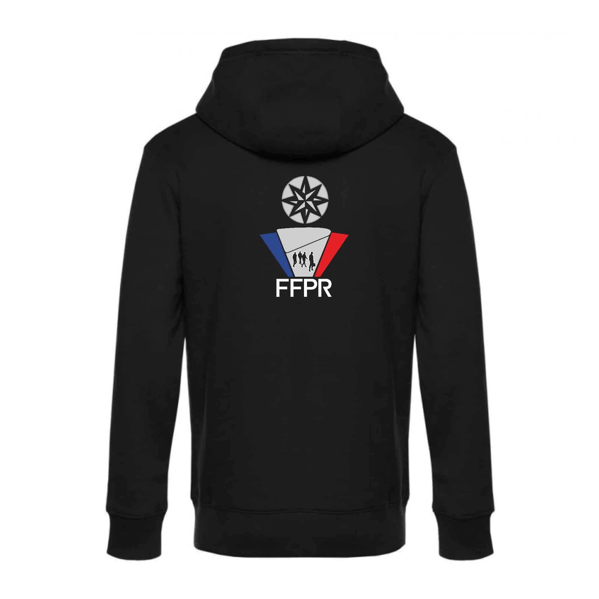 SWEAT ZIPPÉ (enfant) - Fédération Française de la Protection Rapprochée - Noir - K455 – Image 3