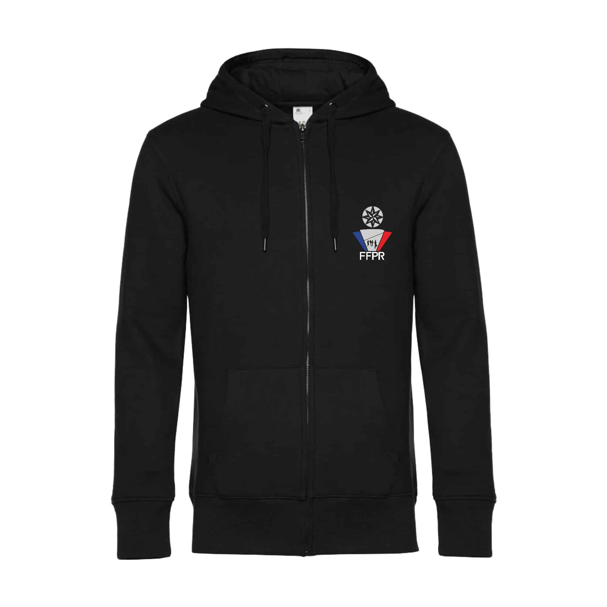 SWEAT ZIPPÉ (enfant) - Fédération Française de la Protection Rapprochée - Noir - K455