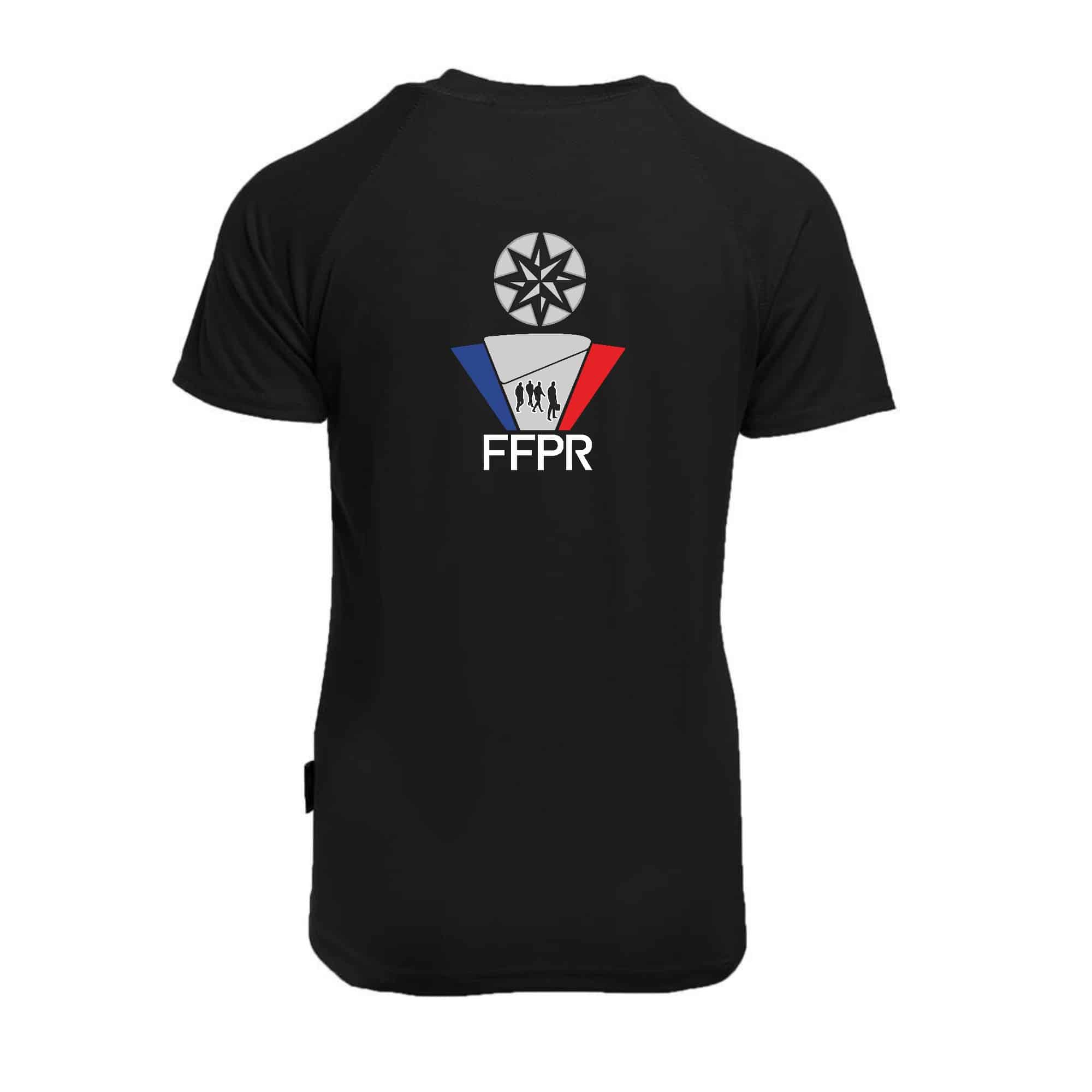 T-Shirt respirant (femme) - Fédération Française de la Protection Rapprochée - Noir - IB301 – Image 2