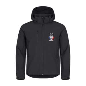 SOFTSHELL "Classic" (homme) - Fédération Française de la Protection Rapprochée - Noir - 0200912