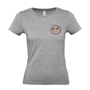 T-SHIRT (femme) - Olivier Coach Hunter  - Gris Chiné - BC04T