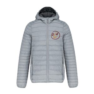 DOUDOUNE AVEC MANCHES ET CAPUCHE (homme) - Olivier Coach Hunter  - Gris Chiné - K6110