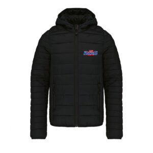 DOUDOUNE AVEC MANCHES ET CAPUCHE (enfant) - Lb racing - Noir - K6112