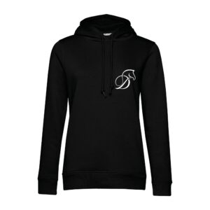 SWEAT A CAPUCHE (femme) – LD Stables - Noir - BCW34B
