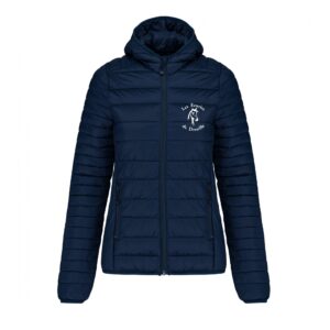 DOUDOUNE AVEC MANCHES ET CAPUCHE (femme) - Les écuries de Dreuille - Navy - K6111