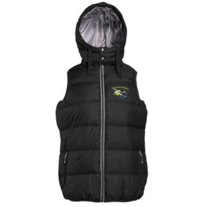 DOUDOUNE SANS MANCHES ET AVEC CAPUCHE (femme) - Les écuries des gaves - Noir - PK362