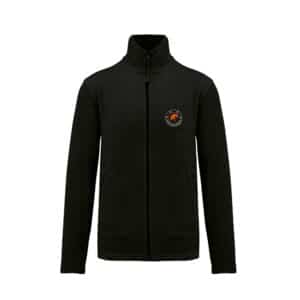 Veste micropolaire zippée (femme) – Centre du Petit Moulin – Noir – K907