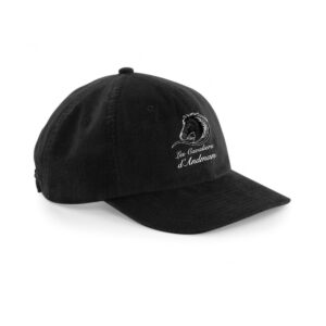 Casquette en velours héritage - SARL Les Cavaliers d'Andman - Noir - BF682
