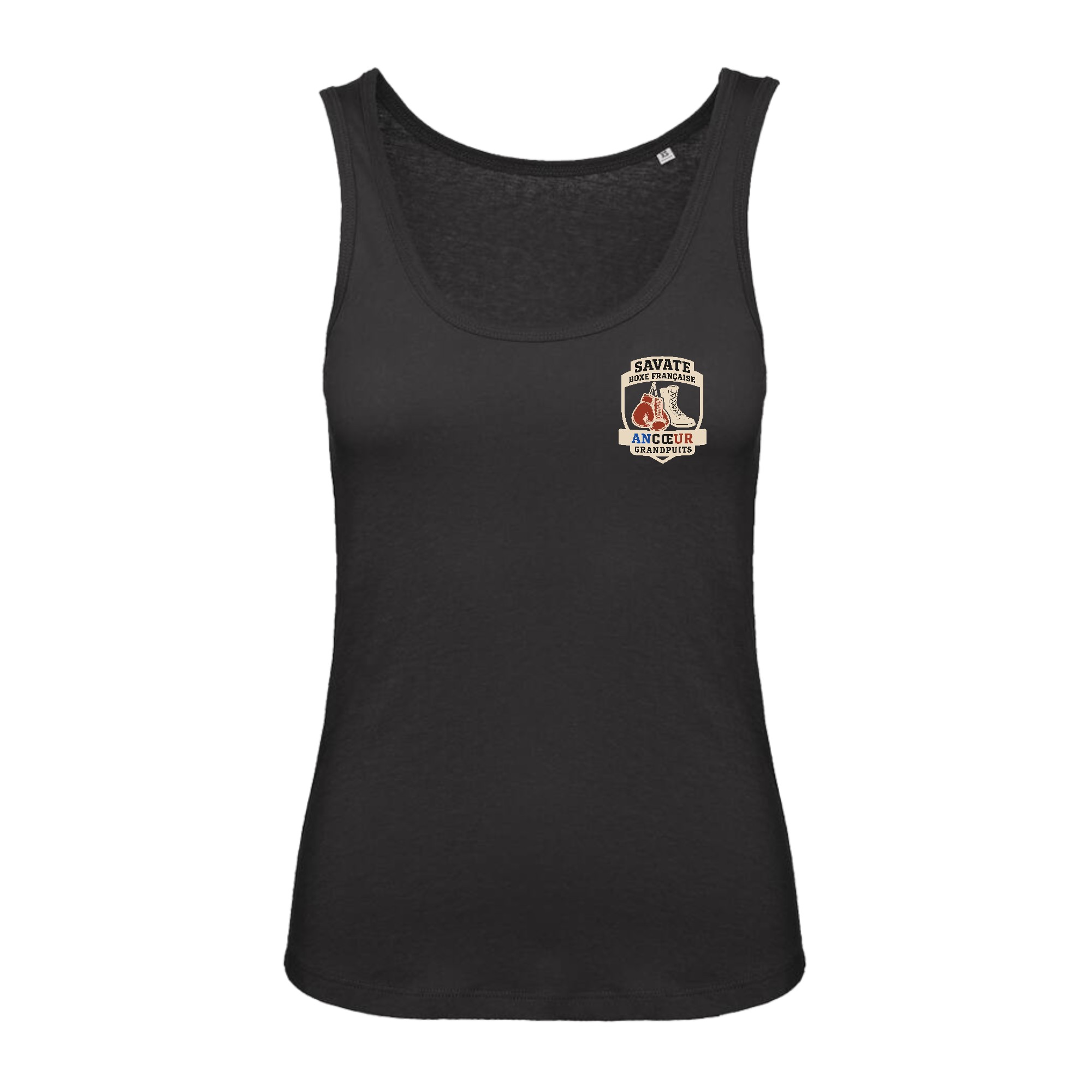 DEBARDEUR (femme) - SAVATE BOXE FRANÇAISE ANCOEUR GRANDPUITS - Noir - BC073