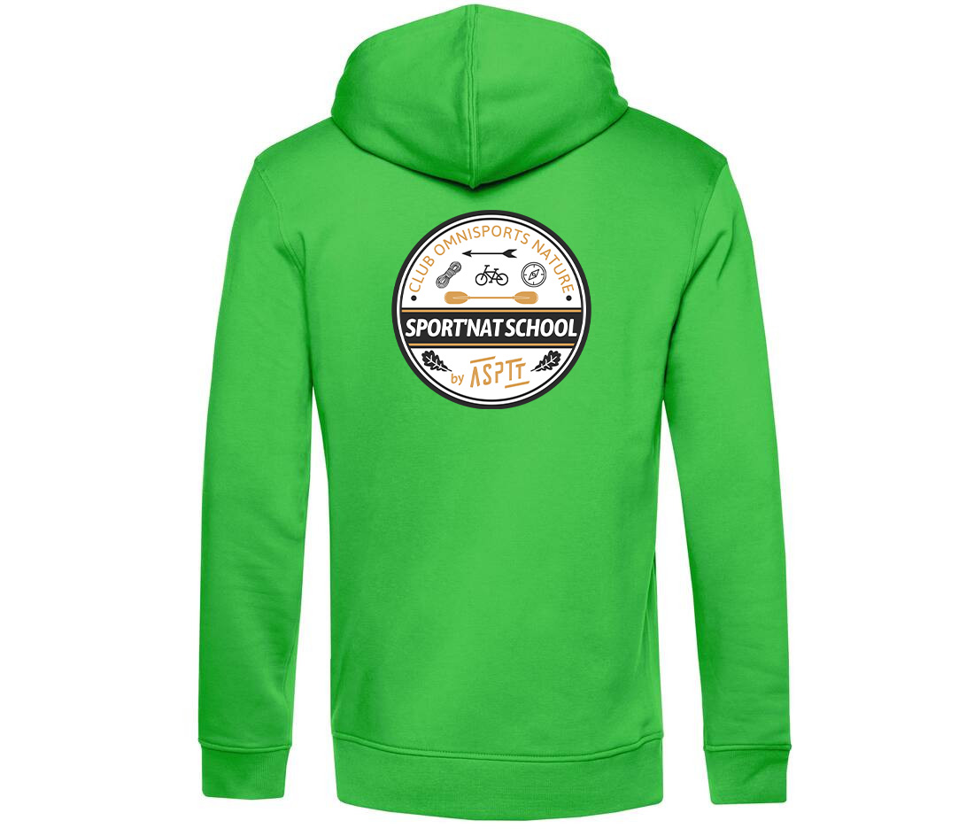 SWEAT A CAPUCHE (homme) - SPORT NAT SCHOOL - BCU33B – Image 3