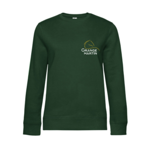 SWEAT COL ROND (enfant) - La Grange Martin - Vert Foret - ID332K