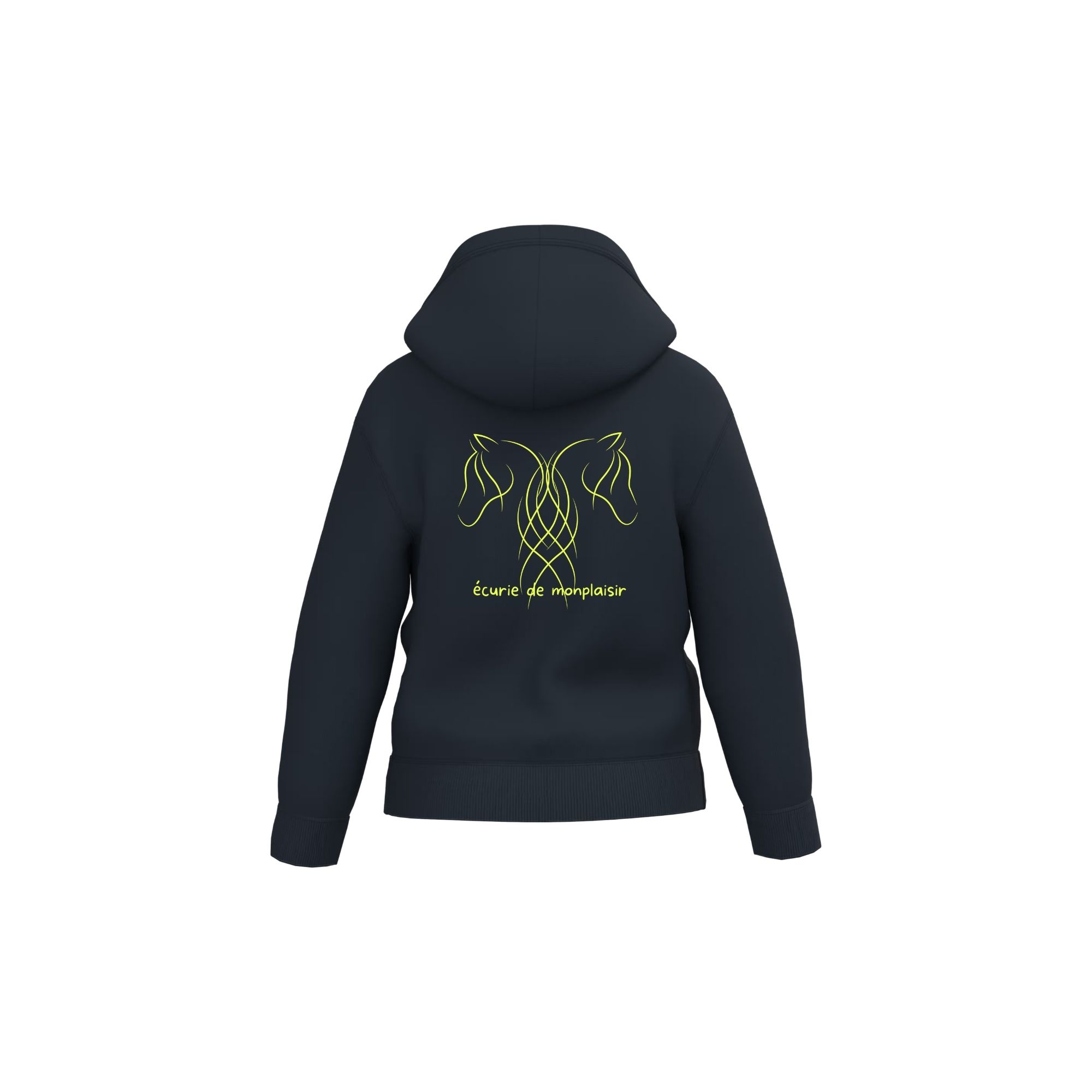 SWEAT A CAPUCHE (enfant) - Ecurie de Monplaisir - Navy - IB403 – Image 2