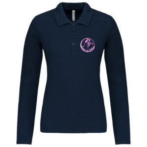 POLO MY POLO 180 MANCHE LONGUE (FEMME) - Ecurie des vallées - Navy – BCW462