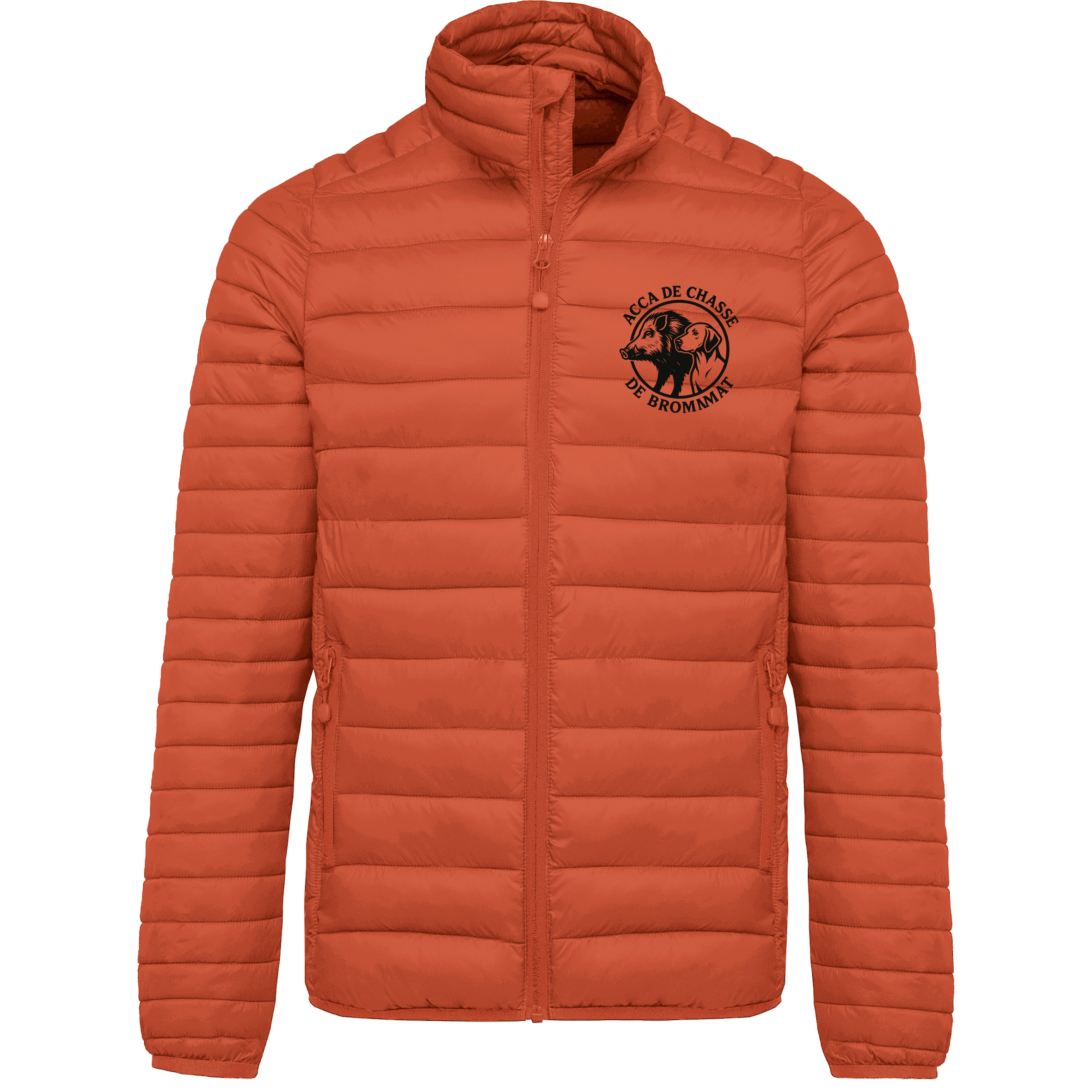 DOUDOUNE AVEC MANCHES (homme) - ACCA de Brommat - Orange - K6120