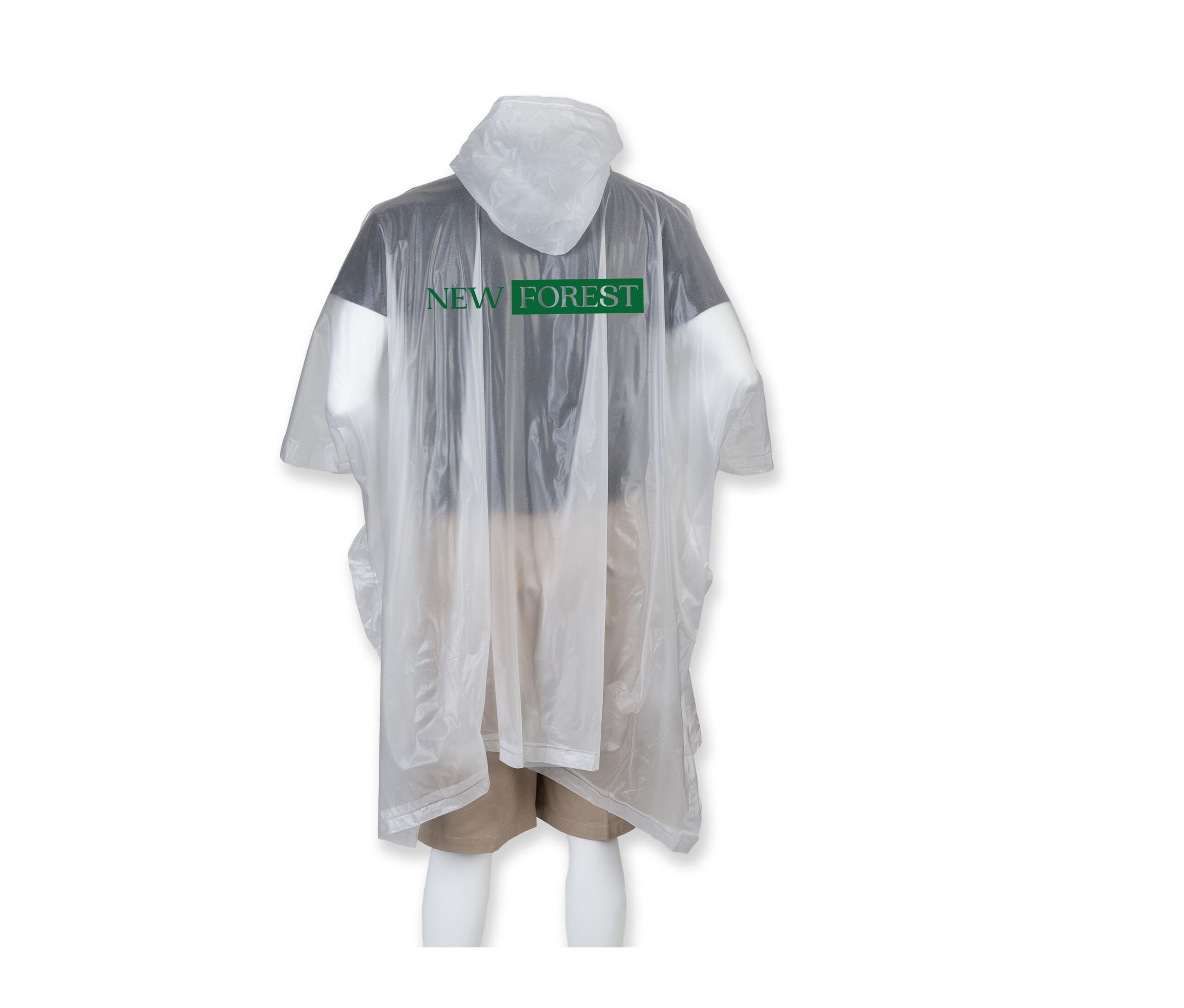 Poncho de pluie (Unisexe) - Association New Forest - Blanc - SL100 – Image 2