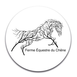 STICKER ROND – Ferme équestre du chêne - STI001