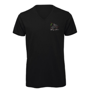 T-SHIRT col V (homme) - Tiffany Labiau - Enseignement & Éducation - Noir - BC044