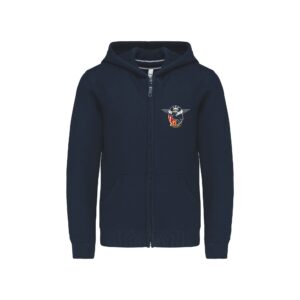 SWEAT ZIPPÉ (enfant) - Csca Bercheny - Navy - K455