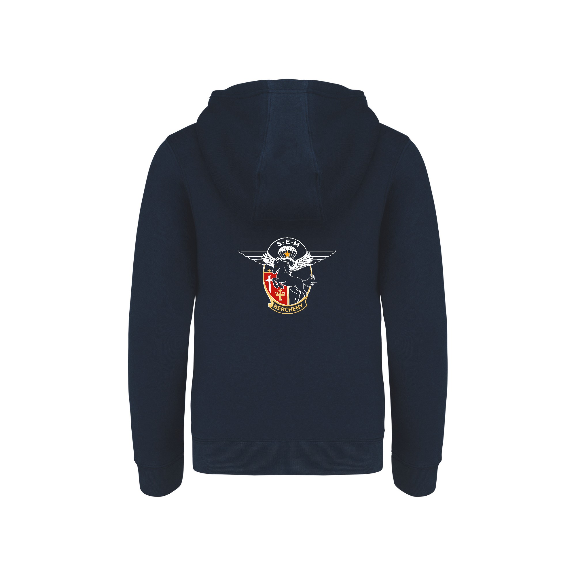 SWEAT ZIPPÉ (enfant) - Csca Bercheny - Navy - K455 – Image 3
