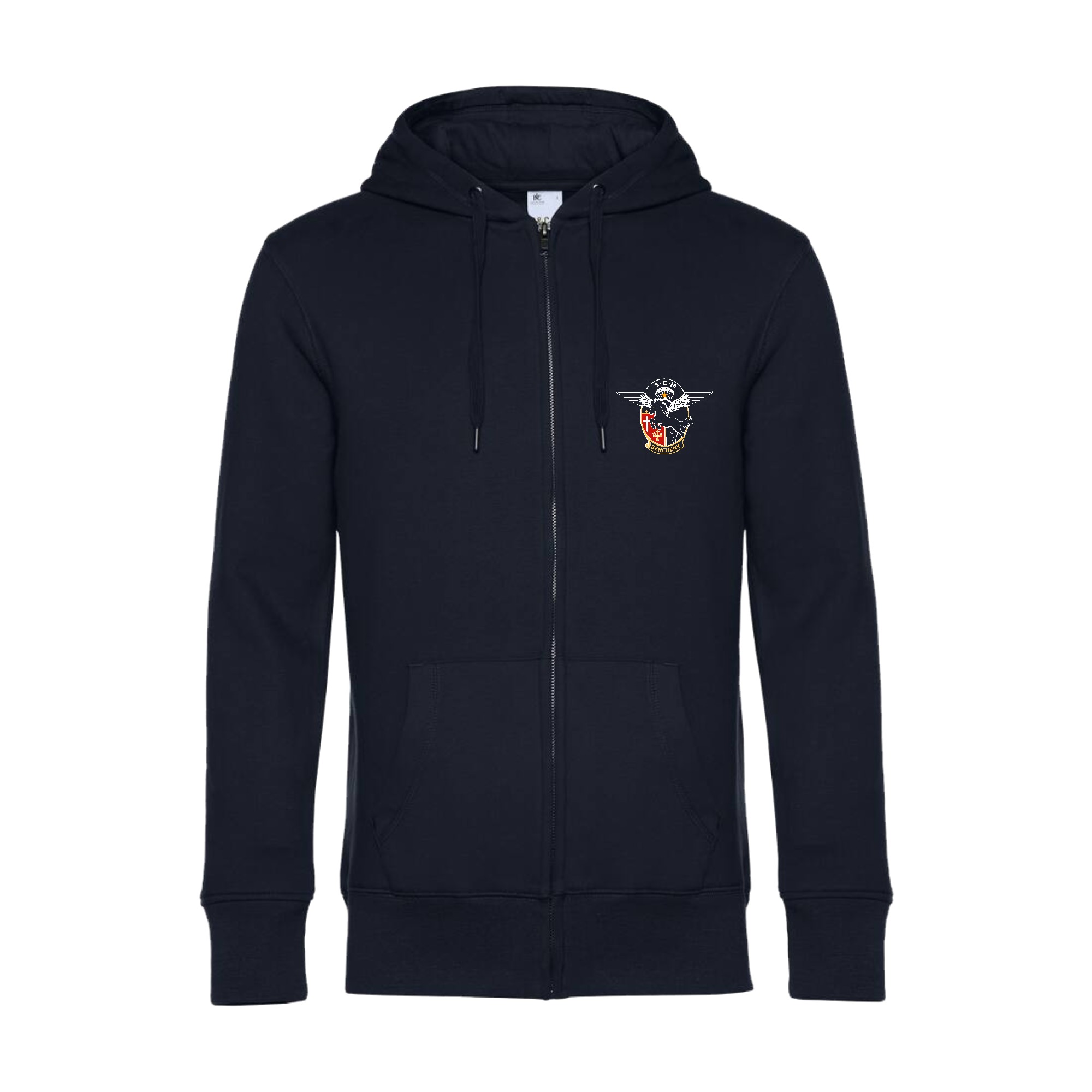 SWEAT ZIPPÉ (Homme) - Csca Bercheny - Navy - BCU03K