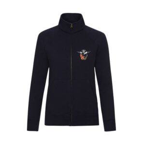SWEAT ZIPPE SANS CAPUCHE (femme) - Csca Bercheny - Navy - 021039