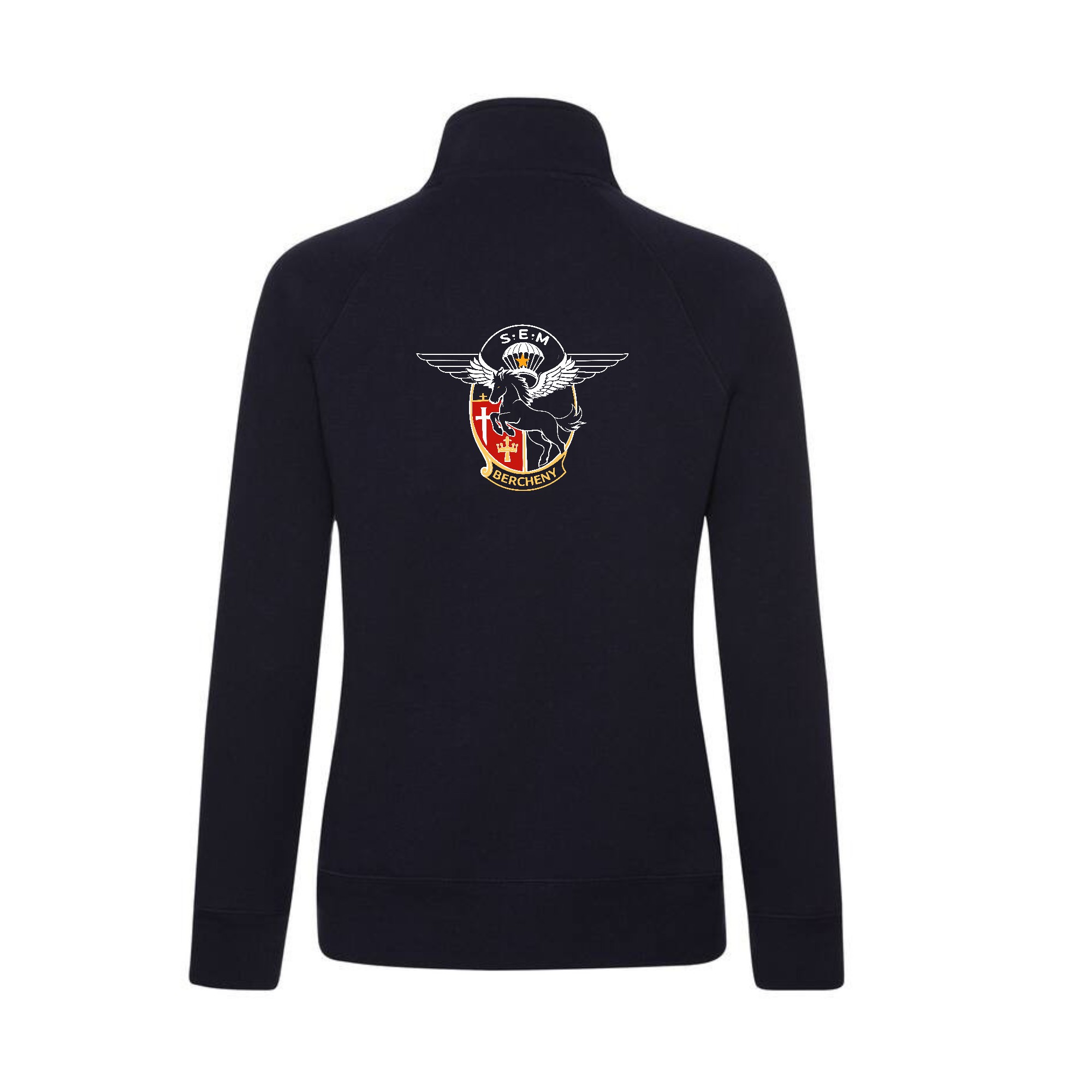 SWEAT ZIPPE SANS CAPUCHE (femme) - Csca Bercheny - Navy - 021039 – Image 3