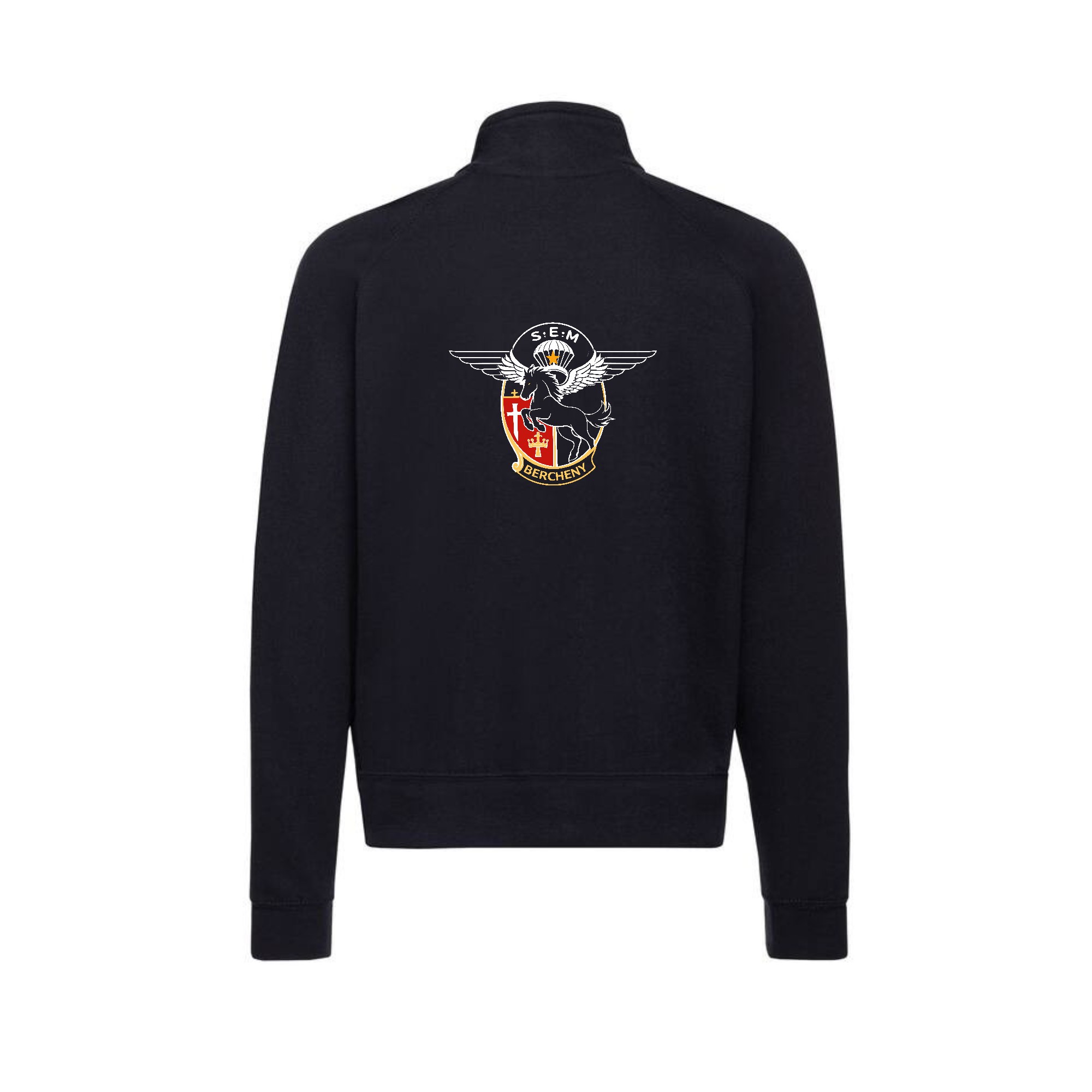 SWEAT ZIPPE SANS CAPUCHE (homme) - Csca Bercheny - Navy - 021038 – Image 3