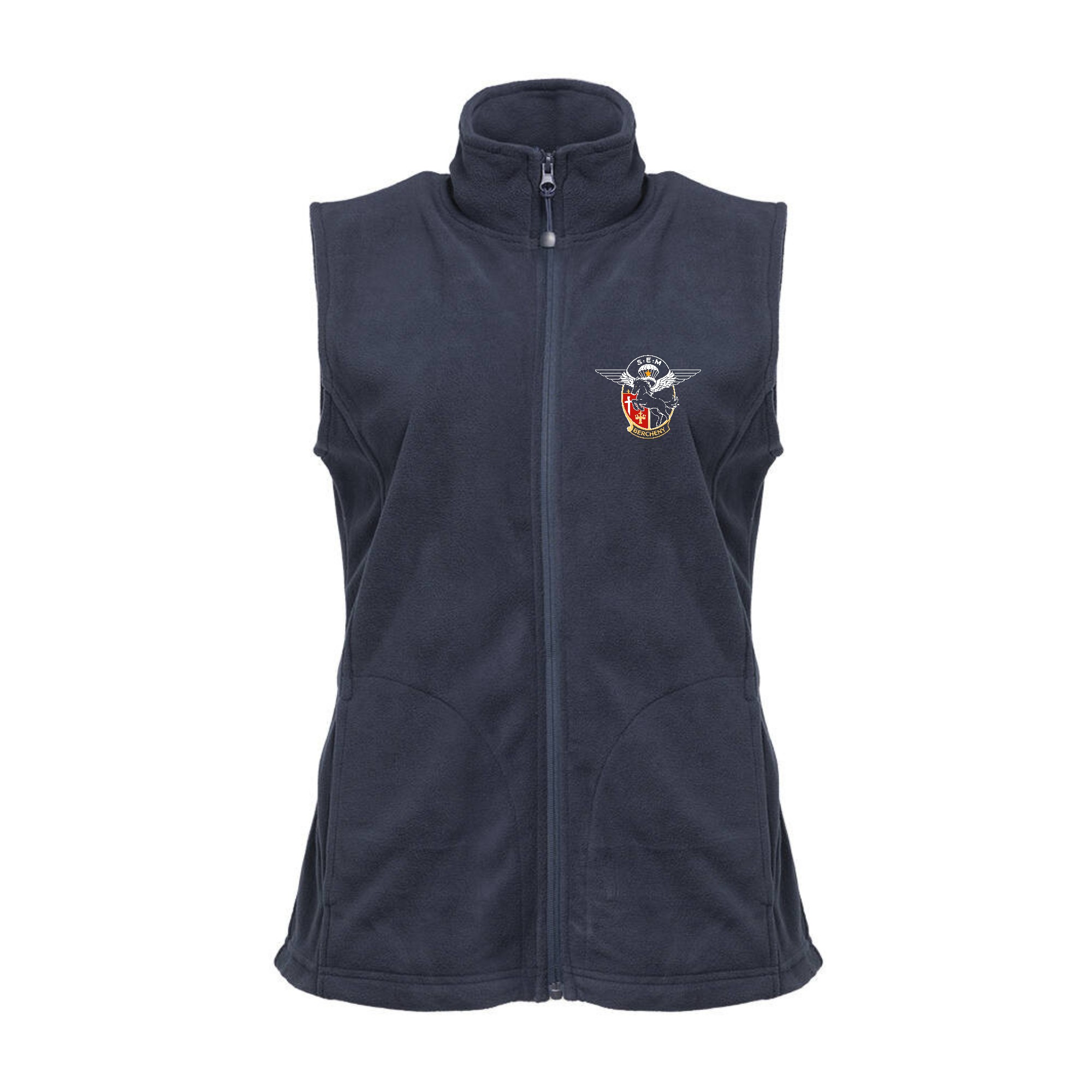 Veste micropolaire zippée sans manches (femme) - Csca Bercheny - Navy - K906
