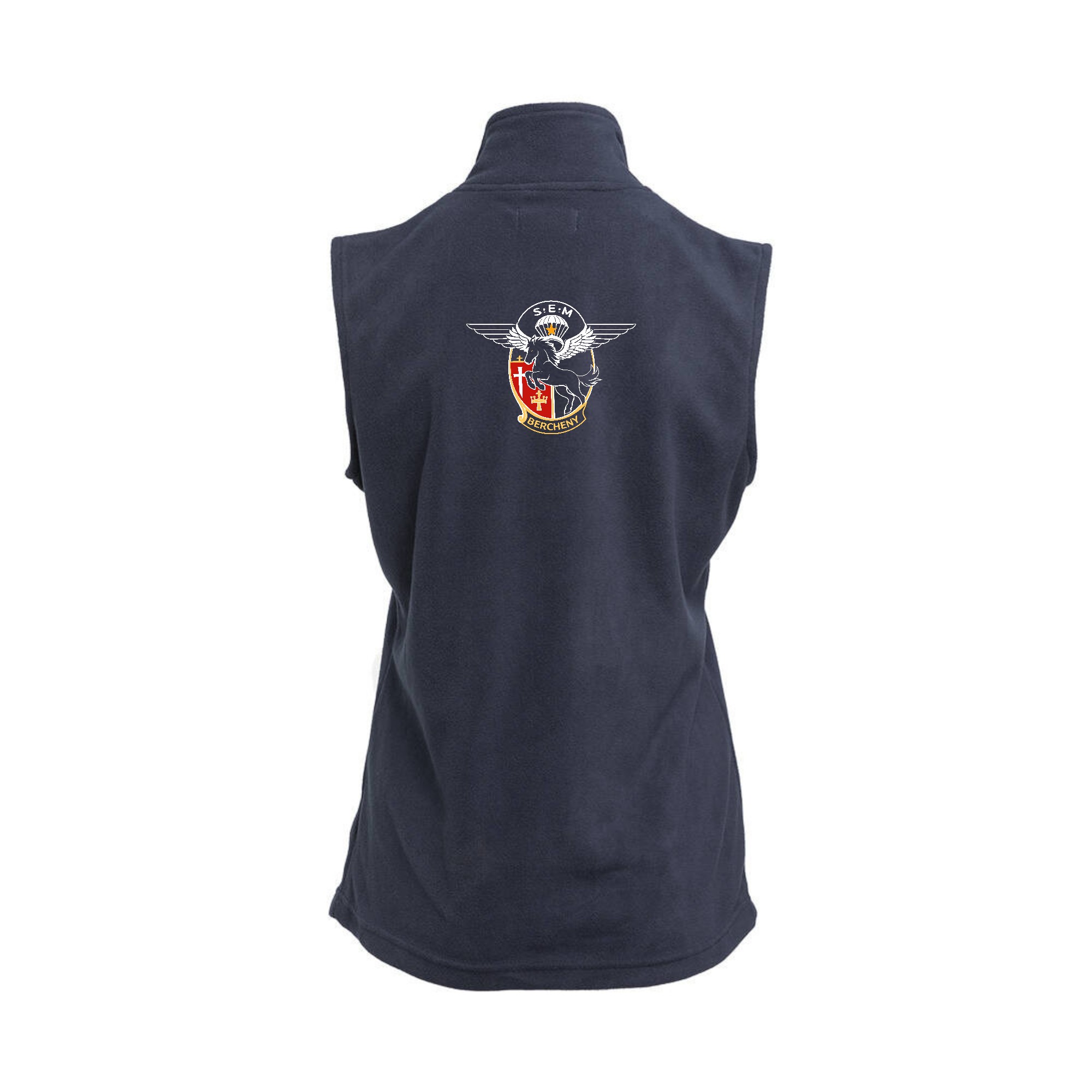 Veste micropolaire zippée sans manches (femme) - Csca Bercheny - Navy - K906 – Image 3