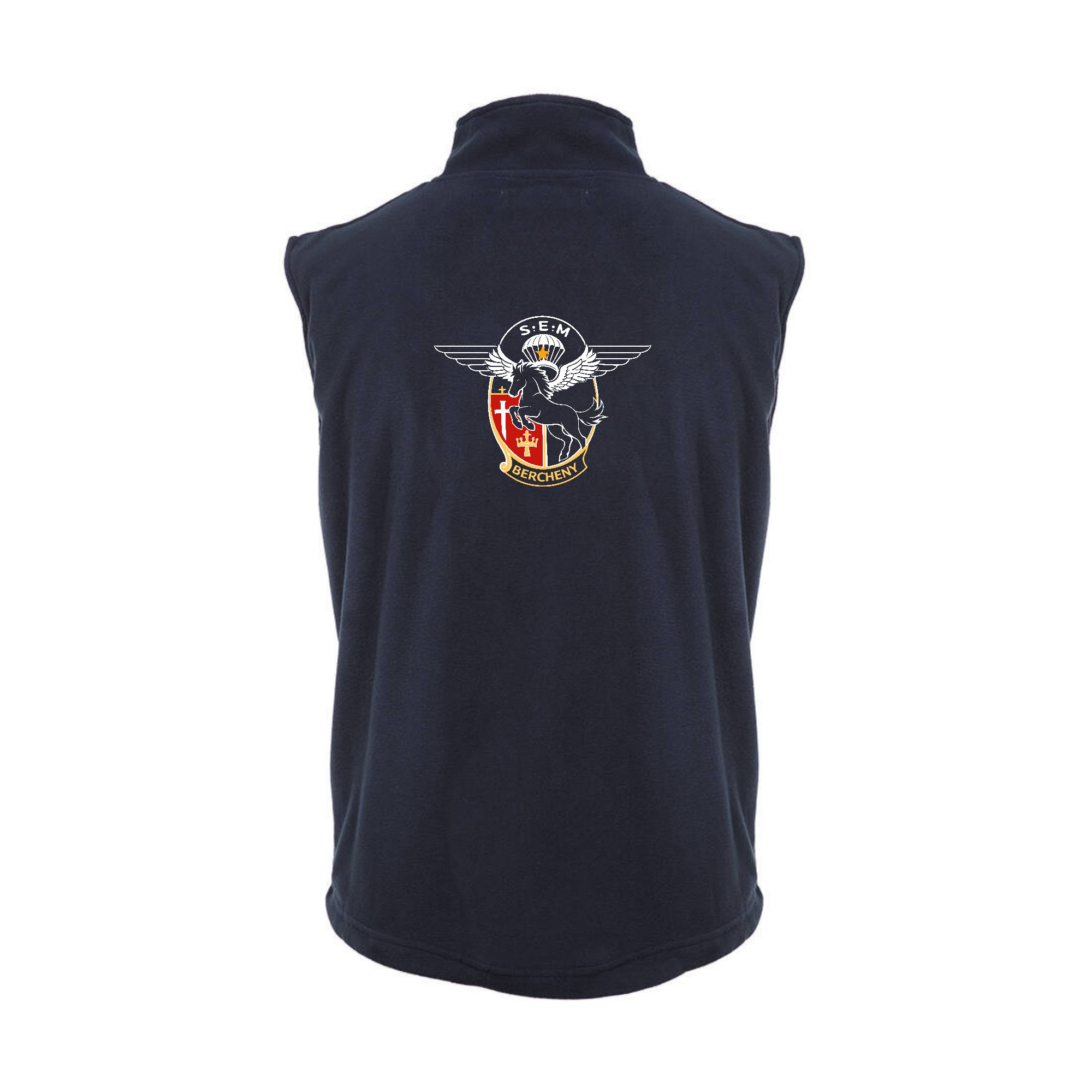 Veste micropolaire zippée sans manches (Homme) - Csca Bercheny - Navy - K913 – Image 2