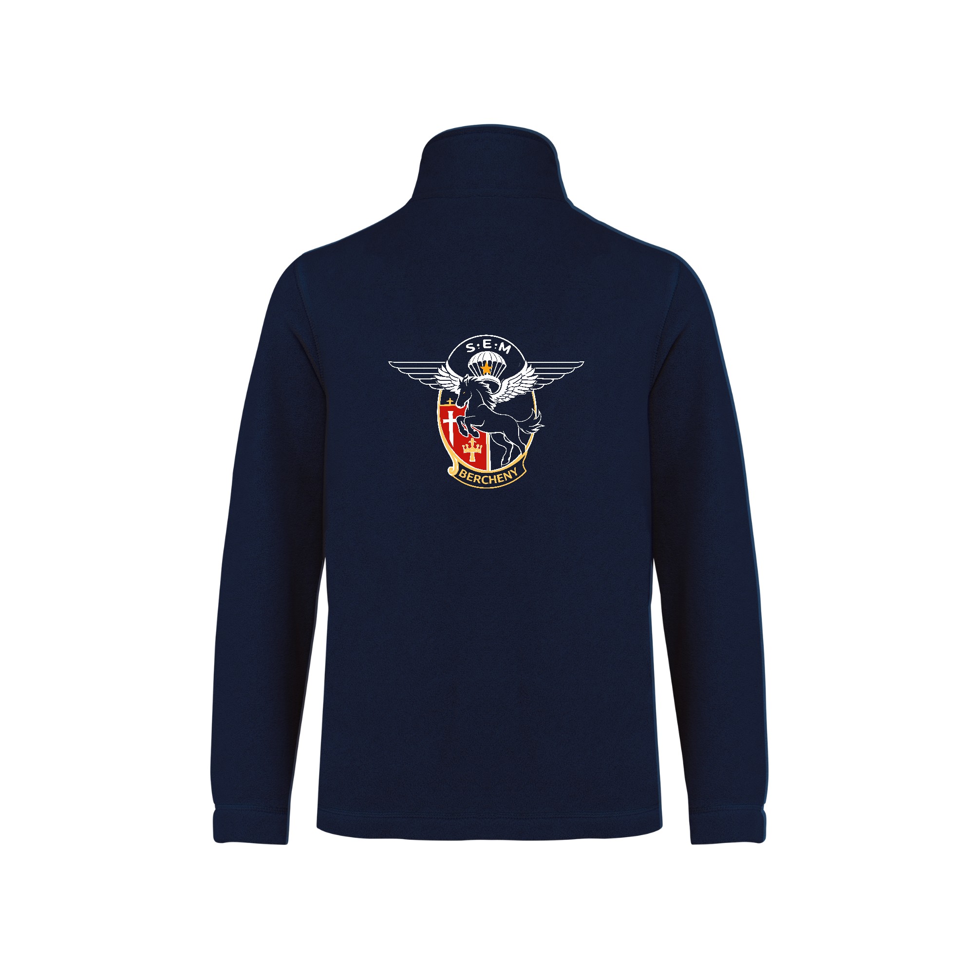 Veste micropolaire zippée (enfant) - Csca Bercheny - Navy - K920 – Image 3