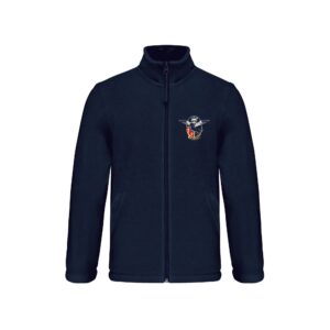Veste micropolaire zippée (enfant) - Csca Bercheny - Navy - K920