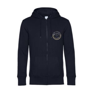 SWEAT ZIPPÉ (Homme) - école d'équitation la licorne - Navy - BCU03K