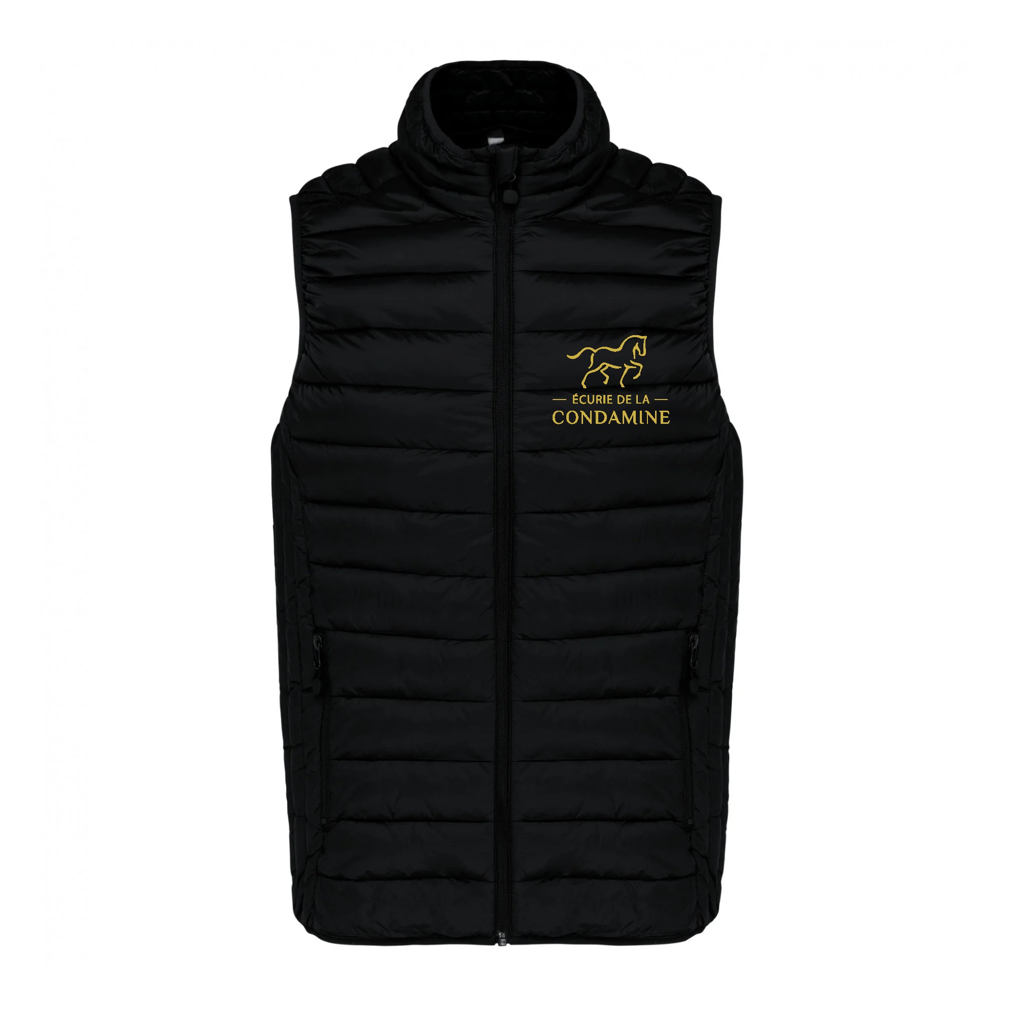 DOUDOUNE SANS MANCHES (femme) - Ecurie de la condamine - Noir - K6114