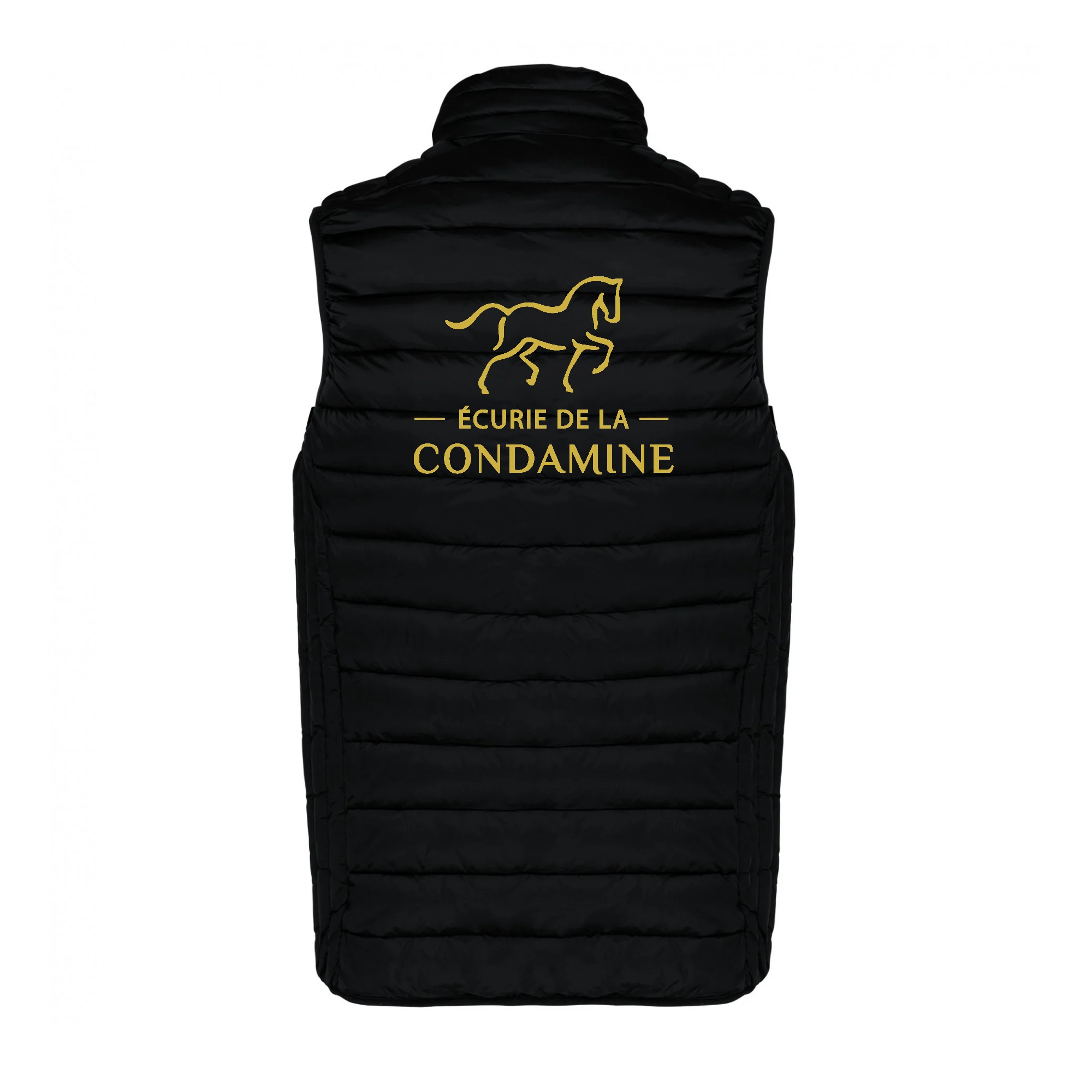 DOUDOUNE SANS MANCHES (femme) - Ecurie de la condamine - Noir - K6114 – Image 3