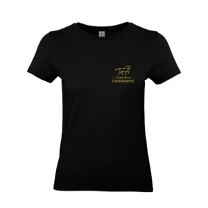 T-SHIRT (femme) - Ecurie de la condamine - Noir - BC04T