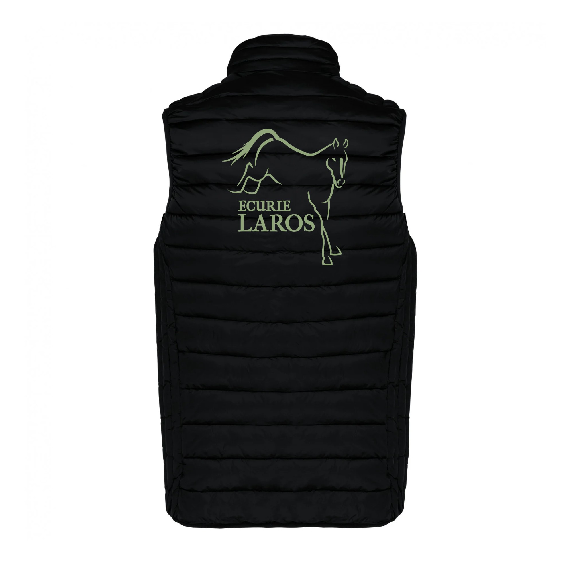 DOUDOUNE SANS MANCHES (homme) - Écurie Laros - Noir - K6113 – Image 3