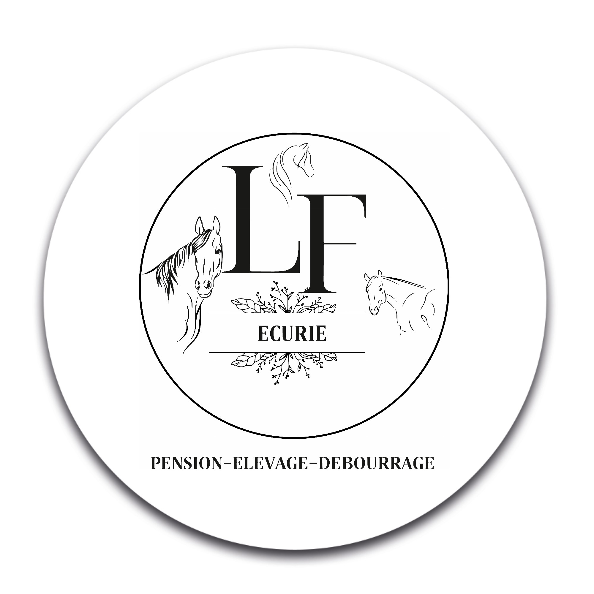 STICKER ROND - Ecurie L.F - STI001