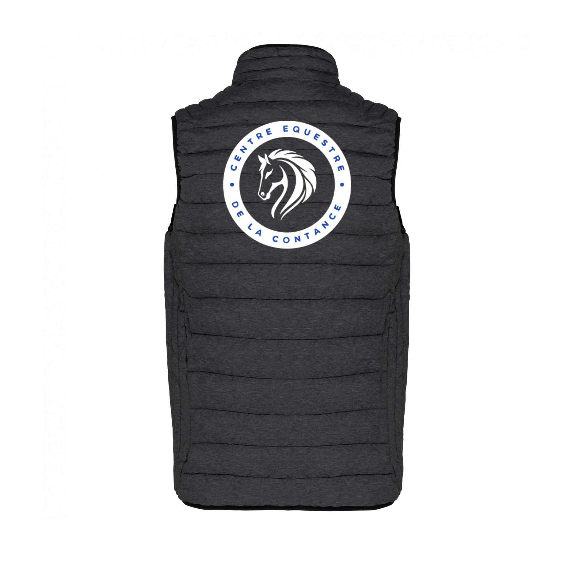 DOUDOUNE SANS MANCHES (femme) - Centre Equestre de la Contance - Gris Anthracite - K6114 – Image 3