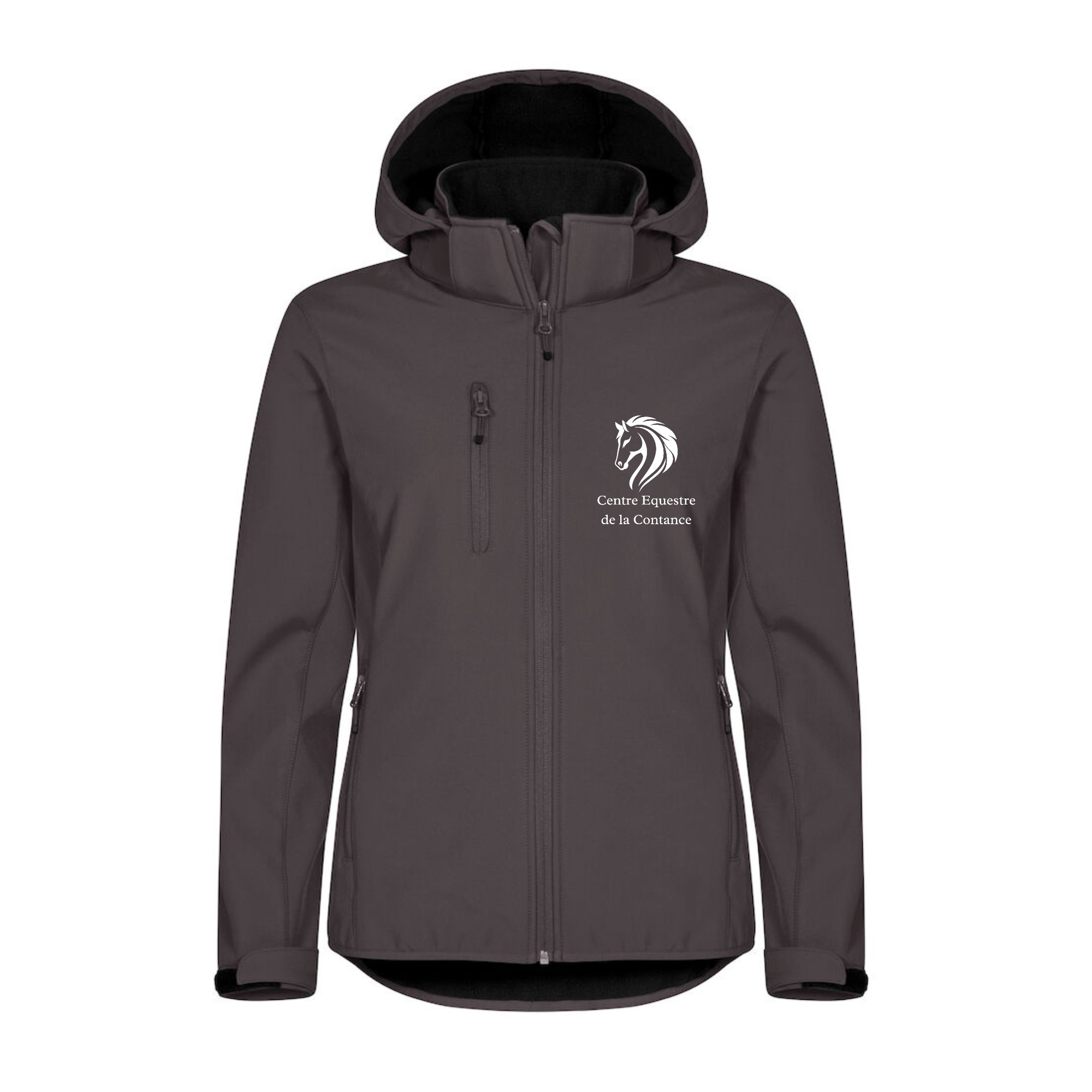 SOFTSHELL "Classic" (femme) - Centre Equestre de la Contance - Gris Anthracite - 0200917