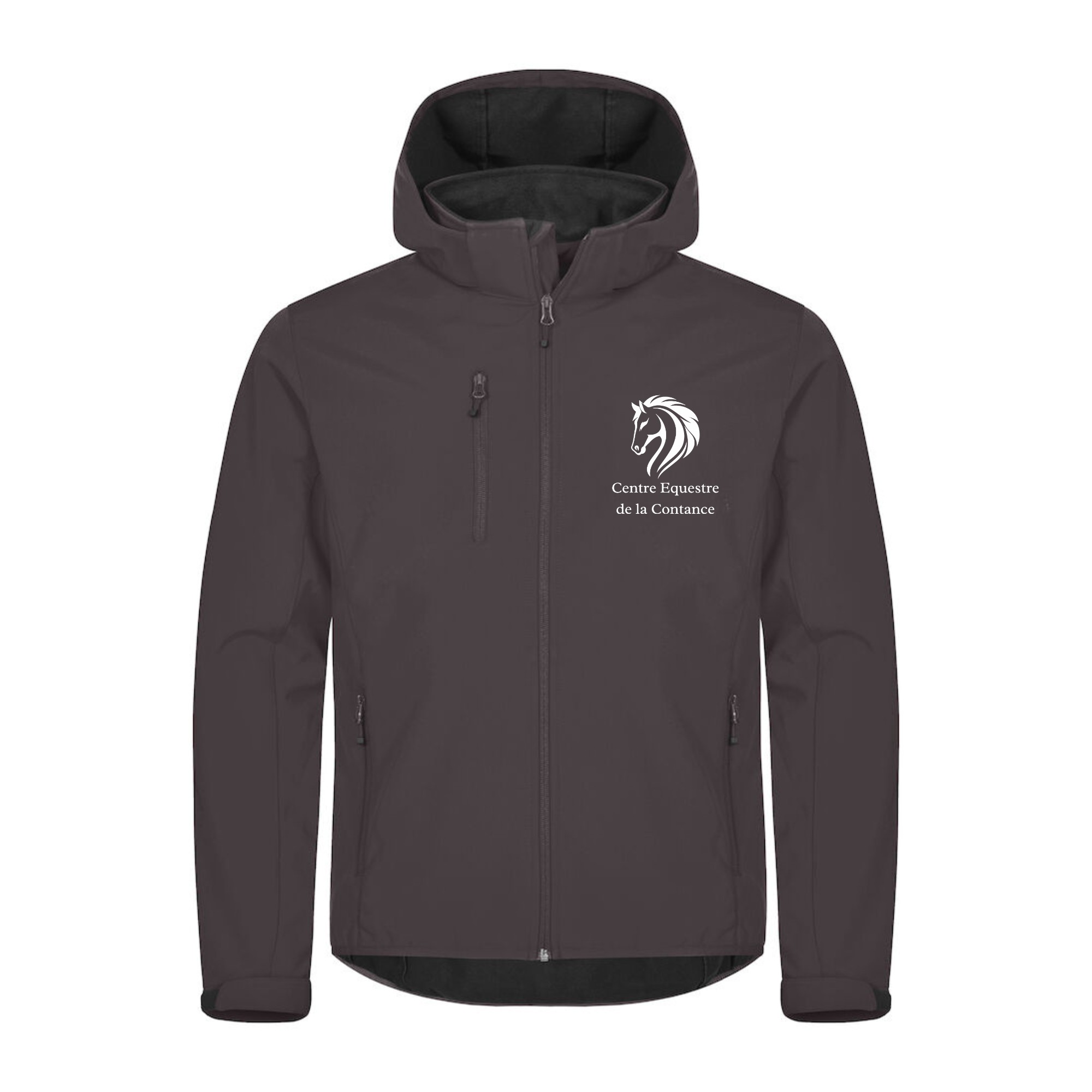 SOFTSHELL "Classic" (homme) - Centre Equestre de la Contance - Gris Anthracite - 0200912