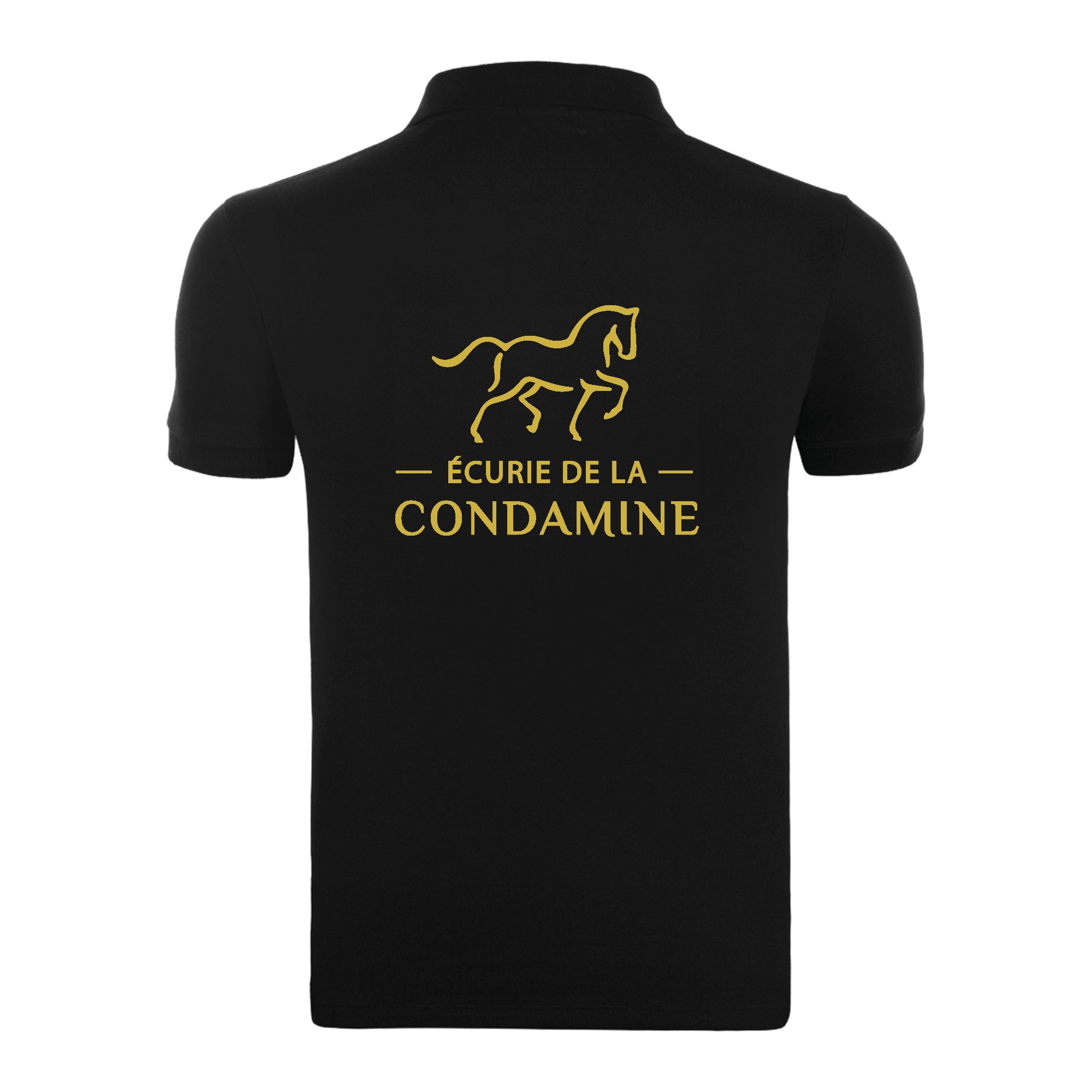 POLO (homme) - Ecurie de la condamine - Noir - BCID1 – Image 3