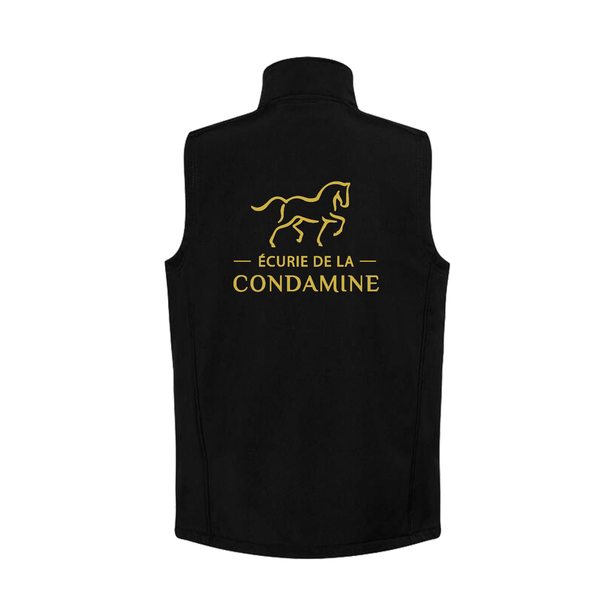 SOFTSHELL SANS MANCHE (homme) – Ecurie de la condamine - Noir - RS232 – Image 3