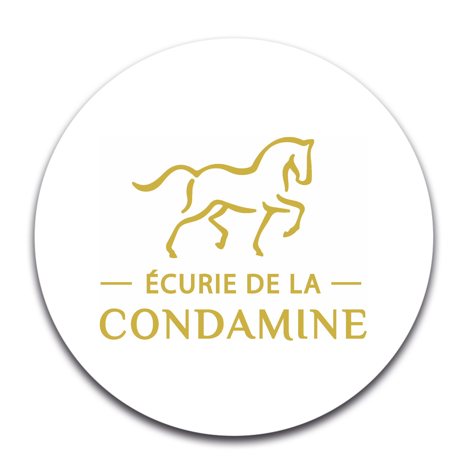 STICKER ROND - Ecurie de la condamine - STI001