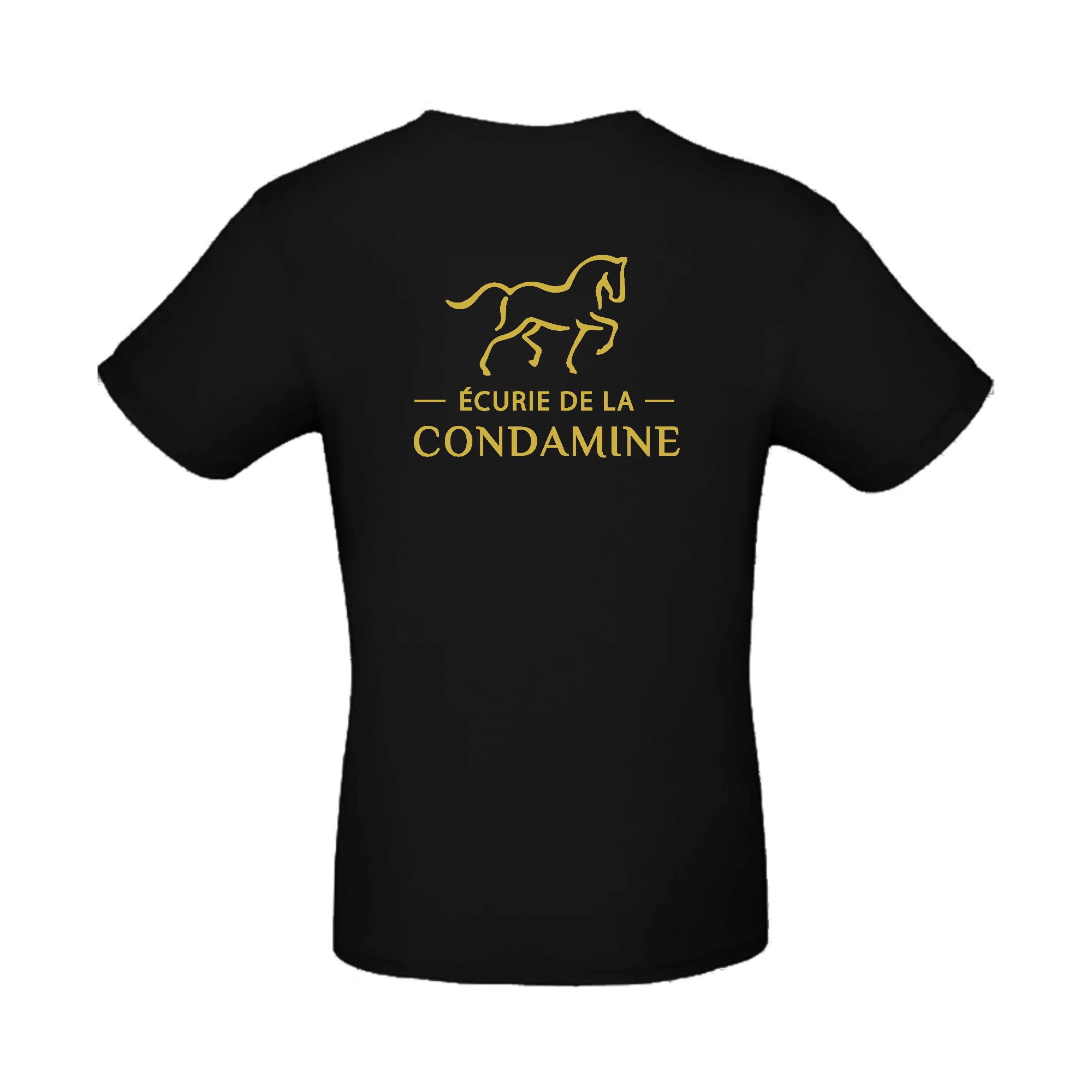 T-SHIRT (femme) - Ecurie de la condamine - Noir - BC04T – Image 3