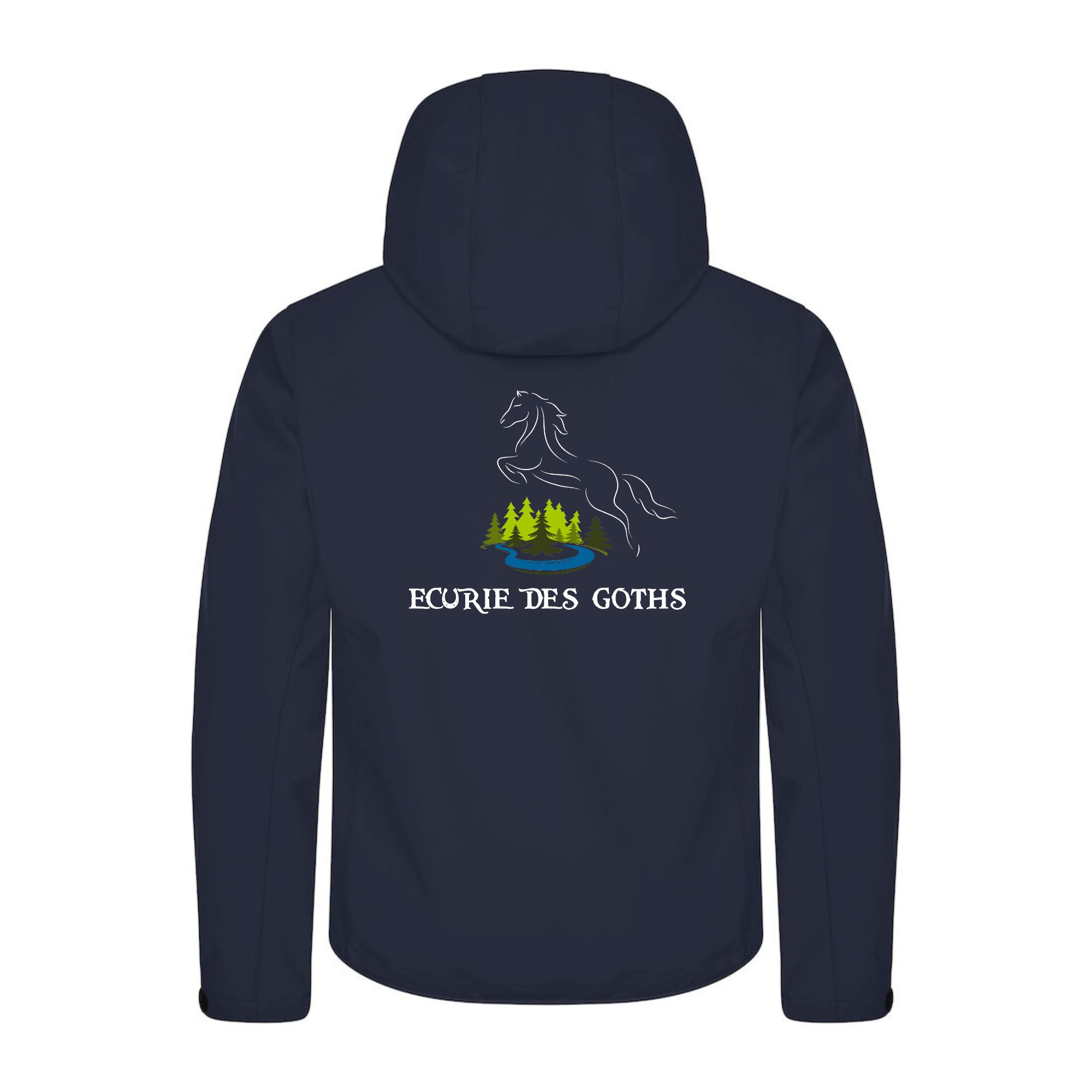 SOFTSHELL "Classic" (homme) - Ecurie des Goths - Navy - 0200912 – Image 3