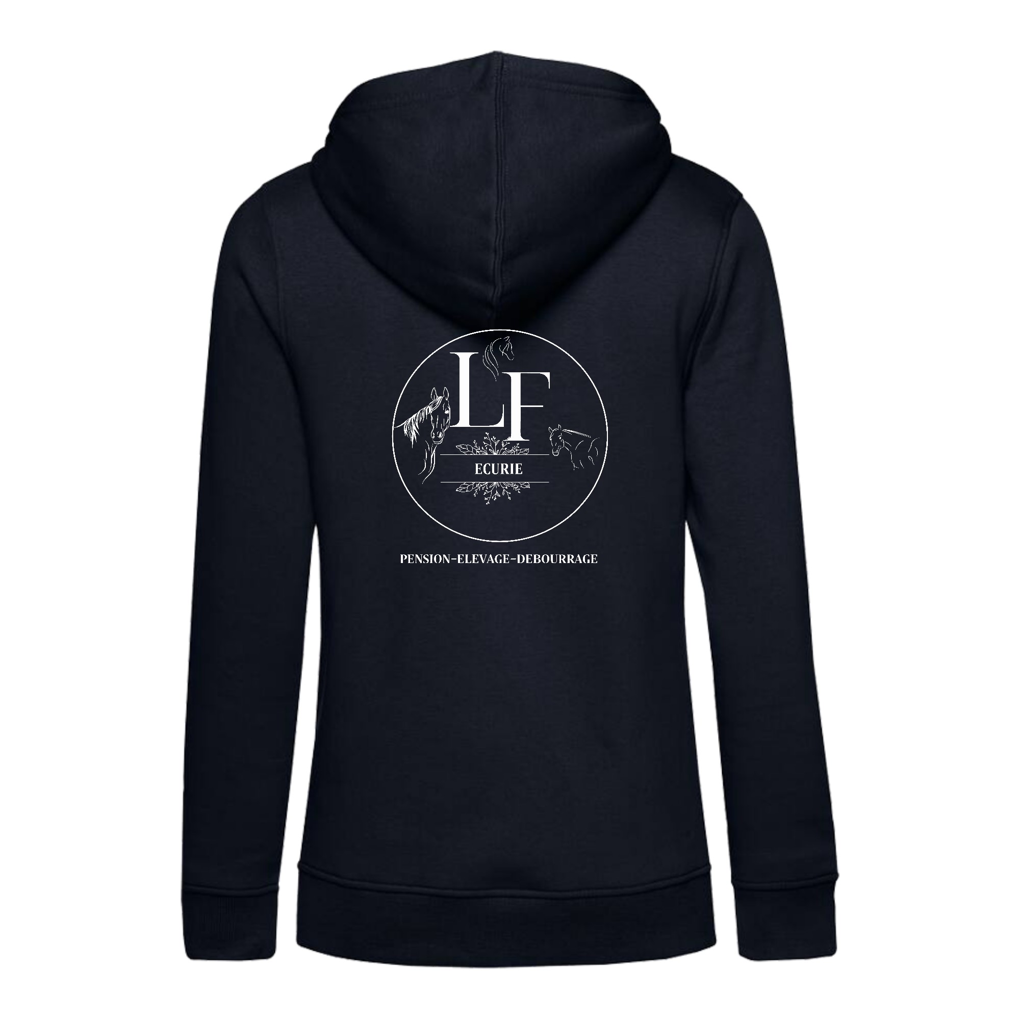 SWEAT A CAPUCHE (femme) – Ecurie L.F - Navy - BCW34B – Image 3