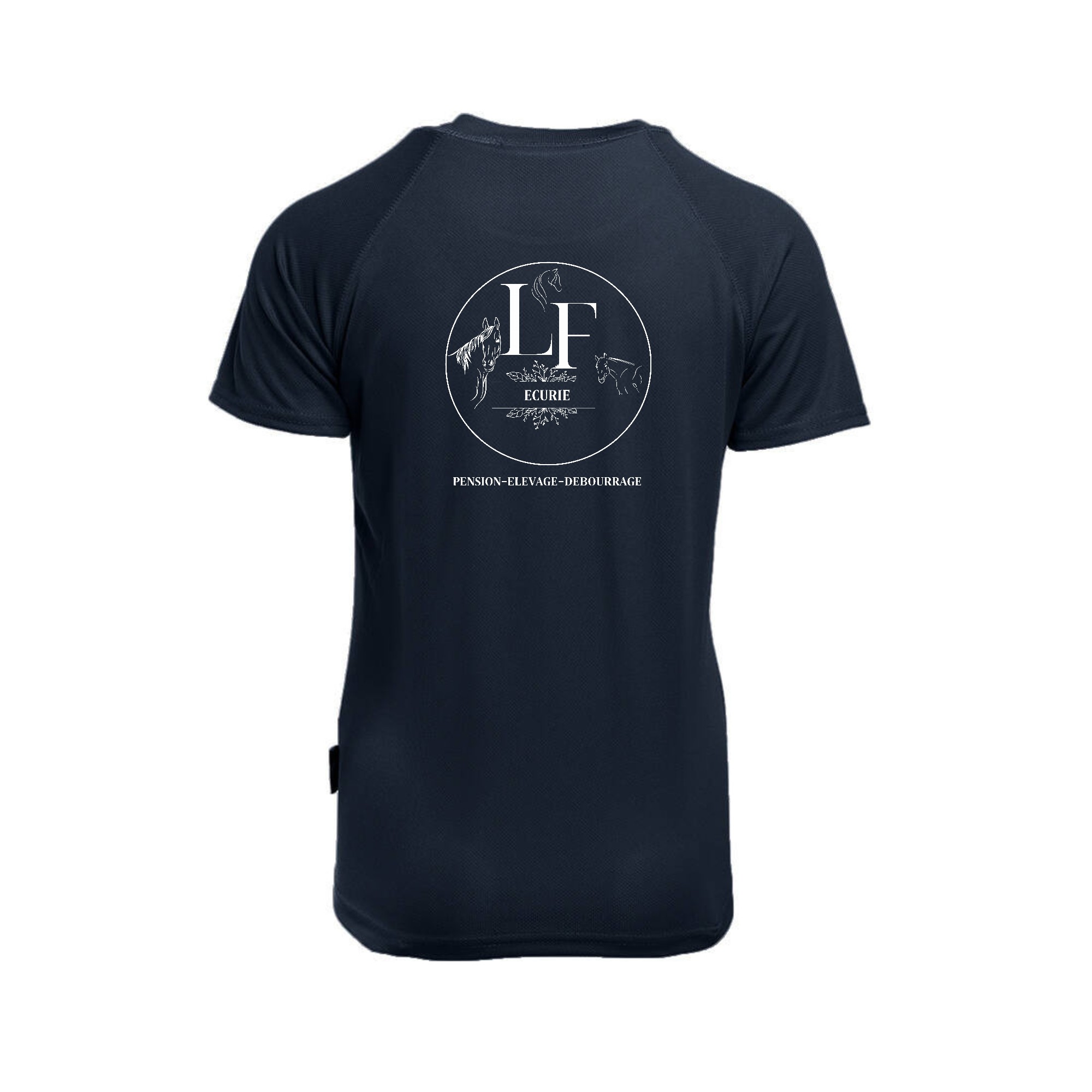 T-Shirt respirant (femme) - Ecurie L.F - Navy - IB301 – Image 3