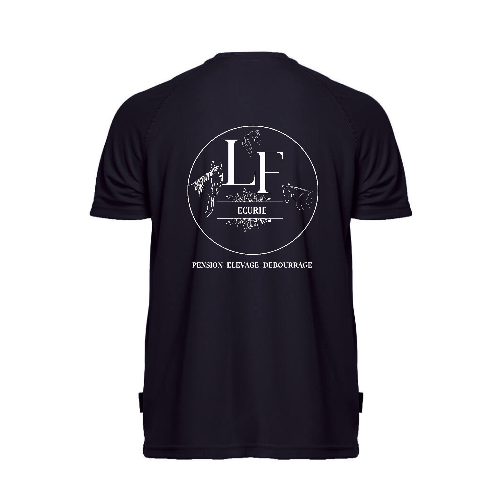 T-Shirt respirant (homme) - Ecurie L.F - Navy - IB300 – Image 3
