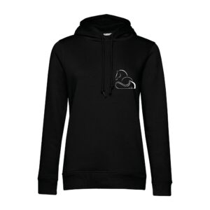 SWEAT A CAPUCHE (femme) – Elevage de longpré - Noir - BCW34B